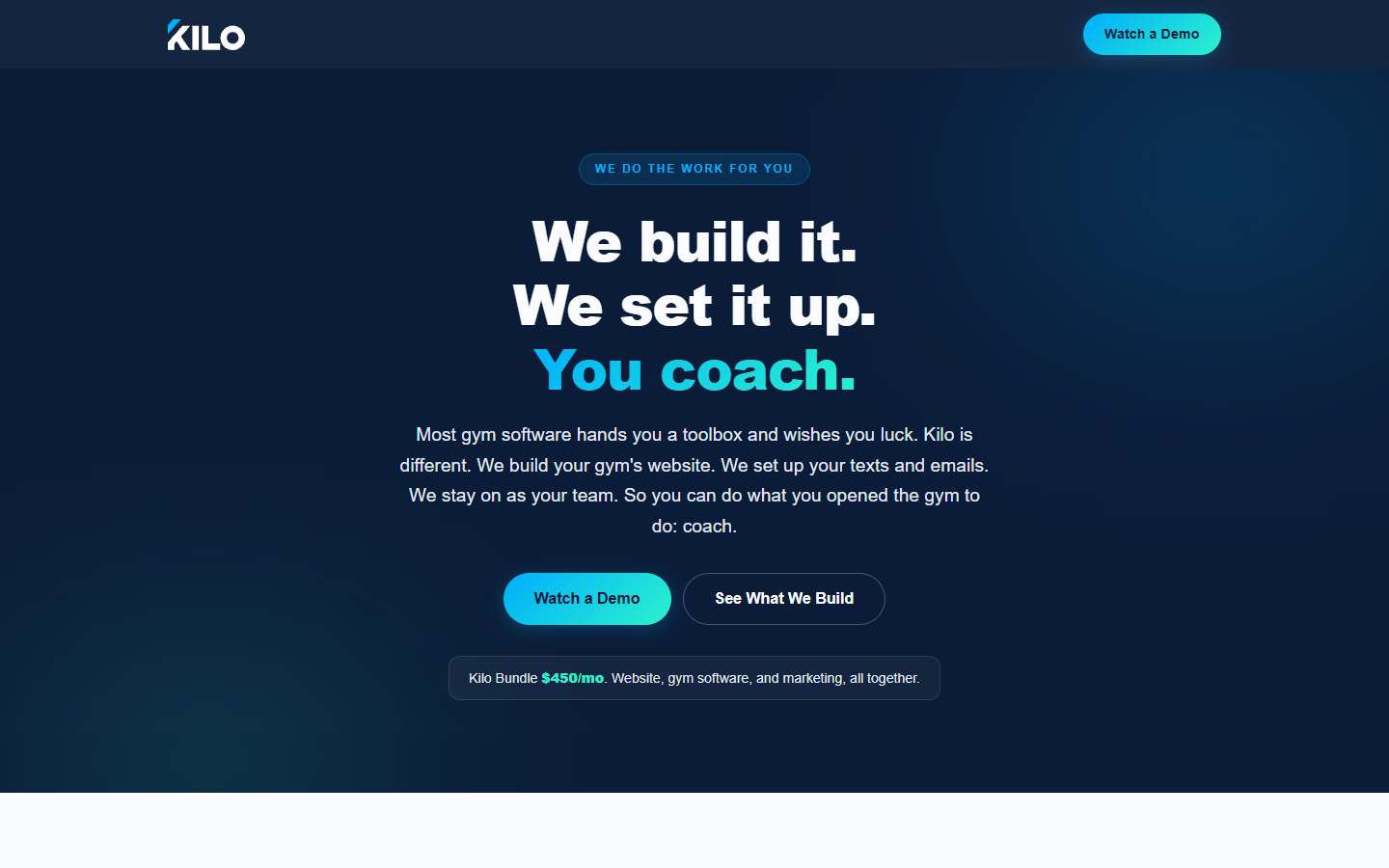 Done-For-You landing page hero